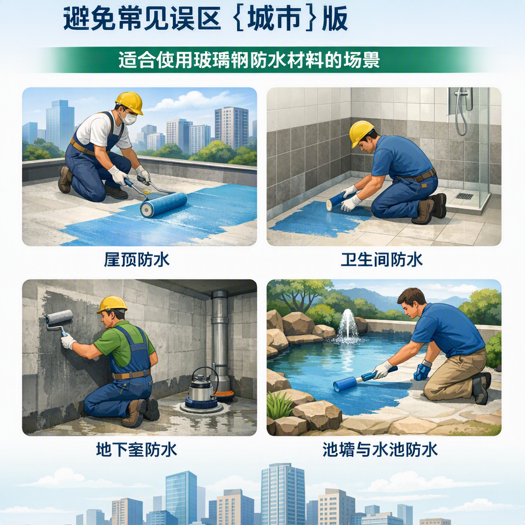 玻璃钢防水材料施工注意事项,避免常见误区 琼中 版